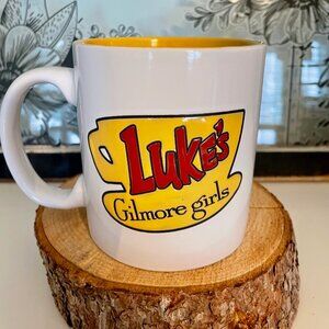 NEW Gilmore Girls Luke's Coffee Mug with Yellow Interior